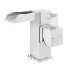 Edge Waterfall Mono Basin Mixer Tap -Bathroom Taps Shop Edge Waterfall Mono Basin Mixer Waste prod