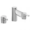 Bristan Flute 3 Hole Basin Mixer with Clicker Waste -Bathroom Taps Shop FLT 3HBAS C PN
