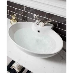 Crosswater - Belgravia Crosshead Monobloc Basin Mixer with Pop-up Waste - Nickel - HG110DPN -Bathroom Taps Shop HG110DPN D1 460