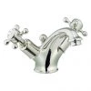 Crosswater - Belgravia Crosshead Monobloc Basin Mixer with Pop-up Waste - Nickel - HG110DPN -Bathroom Taps Shop HG110DPN P