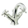 Crosswater - Belgravia Crosshead Highneck Monobloc Basin Mixer with Pop-up Waste - Nickel - HG112DPN -Bathroom Taps Shop HG112DPN P