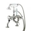 Crosswater - Belgravia Crosshead Bath Shower Mixer with Kit - Nickel - HG422DN -Bathroom Taps Shop HG422DN P