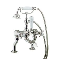 Crosswater - Belgravia Crosshead Bath Shower Mixer with Kit - Nickel - HG422DN