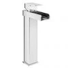 Monza Waterfall High Rise Mono Basin Mixer Tap 2 Monza Waterfall High Rise Mono Basin Mixer Tap -Bathroom Taps Shop HIG001 p