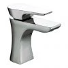 Bristan - Hourglass Contemporary Basin Mixer w/ Clicker Waste - Chrome - HOU-BAS-C -Bathroom Taps Shop HOU BAS C PN