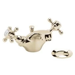 Heritage - Hartlebury Mono Basin Mixer with Pop-up Waste - Vintage Gold - THRG04