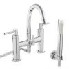 Hudson Reed - Tec Lever Bath Shower Mixer with swivel spout, shower kit & wall bracket - TEL354 -Bathroom Taps Shop Hudson Reed Tec Lever Bath Shower Mixer with swivel spout TEL354 p