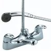 Bristan Java Contemporary Deck Mounted Bath Shower Mixer - Chrome - J-BSM-C -Bathroom Taps Shop J BSM C P