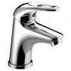 Bristan Java Contemporary Small Basin Mixer with Clicker Waste - Chrome - J-SMBAS-C -Bathroom Taps Shop J SMBAS C P