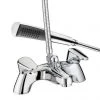 Bristan - Jute Pilllar Bath Shower Mixer - Chrome - JU-PBSM-C -Bathroom Taps Shop JU PBSM C P