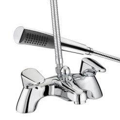Bristan - Jute Pilllar Bath Shower Mixer - Chrome - JU-PBSM-C