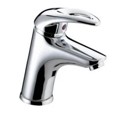 Bristan Java Contemporary Basin Mixer with Clicker Waste - Chrome - J-BAS-C