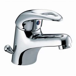 Bristan Java Contemporary Basin Mixer with Side Action Pop-up Waste - Chrome - J-BASSW-C