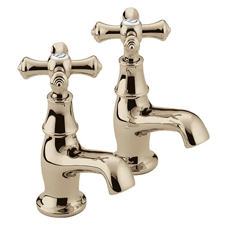 Bristan - Colonial Basin Taps - Gold Plated - K-1/2-G 3 Bristan - Colonial Basin Taps - Gold Plated - K-1/2-G