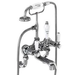 Burlington Kensington - Chrome Wall Mounted Bath/Shower Mixer - KE17