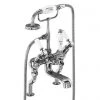 Burlington Kensington - Angled Deck Mounted Bath/Shower Mixer - KE19 -Bathroom Taps Shop KE19 p