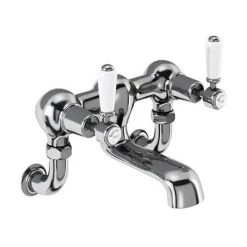 Burlington Kensington - Chrome Wall Mounted Bath Filler - KE24