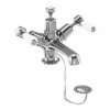 Burlington Kensington - Chrome Basin Mixer Tap with Plug & Chain - KE5