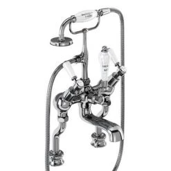 Burlington Kensington Regent - Angled Deck Mounted Bath/Shower Mixer - KER19