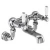 Burlington Kensington Regent - Chrome Wall Mounted Bath Filler - KER24 -Bathroom Taps Shop KER24 p