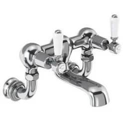 Burlington Kensington Regent - Chrome Wall Mounted Bath Filler - KER24