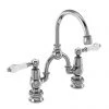 Burlington Kensington Regent Bridge Curved Spout Basin Mixer (230mm centers) w Invisible Overflow 1 Burlington Kensington Regent Bridge Curved Spout Basin Mixer (230mm centers) w Invisible Overflow -Bathroom Taps Shop KER27 W1 P 1
