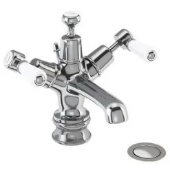 Burlington Kensington Regent - Chrome Basin Mixer with Pop Up Waste - KER4