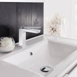 Crosswater Zero 3 Monobloc Basin Mixer - ZR03_110DNC 7 Crosswater Zero 3 Monobloc Basin Mixer - ZR03_110DNC -Bathroom Taps Shop KH03 110DNC D2 460