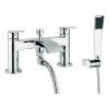 Crosswater - Flow Dual Lever Bath Shower Mixer with Kit - MBFW422D 1 Crosswater - Flow Dual Lever Bath Shower Mixer with Kit - MBFW422D -Bathroom Taps Shop MBFW422D P