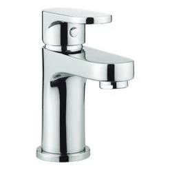 Crosswater - Style Mini Monobloc Basin Mixer with Click Clack Waste - MBST114P+