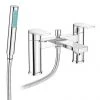 Monza Round Modern Bath Shower Mixer Tap + Shower Kit -Bathroom Taps Shop MZR12 new p