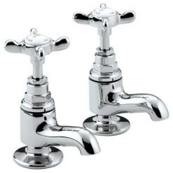 Bristan 1901 Traditional Vanity Basin Taps - Chrome Plated - N-VAN-C-CD