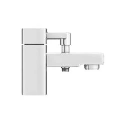 Neo Minimalist Bath Shower Mixer with Shower Kit - Chrome -Bathroom Taps Shop NEO002 n d1 460