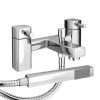 Neo Minimalist Bath Shower Mixer with Shower Kit - Chrome -Bathroom Taps Shop Neo Minimalist Bath Shower Mixer with Shower Kit Chrome prod