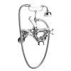 Old London - Chrome Edwardian Wall Mounted Bath Shower Mixer - LDN314 -Bathroom Taps Shop Old London LDN314 P