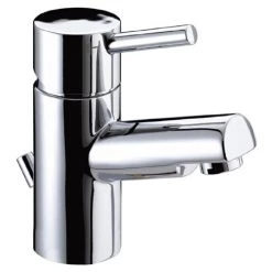 Bristan Prism Contemporary Basin Mixer Tap inc Eco-Click & Pop-up Waste - Chrome - PM-EBAS-C