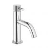 Crosswater MPRO Monobloc Basin Mixer with Knurled Detailing - Chrome - PRO110DNC_K -Bathroom Taps Shop PRO110DNC K P