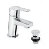 Bristan - Pisa Basin Mixer With Clicker Waste - Chrome - PS2-BAS-C -Bathroom Taps Shop PS2 BAS C.main 670