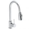 Murcia Chrome Kitchen Tap 1 Murcia Chrome Kitchen Tap -Bathroom Taps Shop Premier Side Action Kitchen Tap with Rinser KC318 p