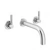 Primo Modern Wall Mounted Basin Mixer - Chrome -Bathroom Taps Shop Primo Modern Wall Mounted Basin Mixer Chrome p