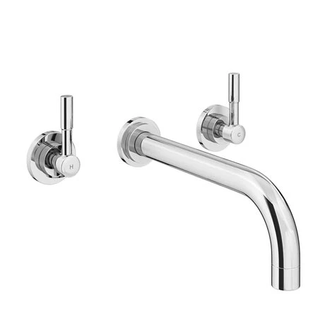 Primo Modern Wall Mounted Bath Filler - Chrome 3 Primo Modern Wall Mounted Bath Filler - Chrome