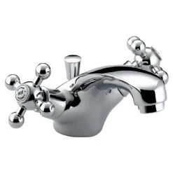 Bristan - Regency Mono Basin Mixer w/ Pop Up Waste - Chrome Plated - R-BAS-C