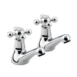 Bristan - Regency Basin Taps - Chrome Plated - R-1/2-C