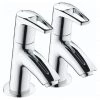 Bristan - Smile Contemporary Basin Taps - Chrome - SM-1/2-C -Bathroom Taps Shop SM 12 C P