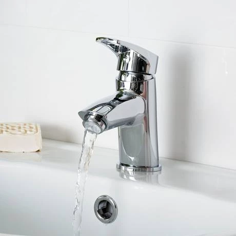Bristan - Smile Contemporary Basin Mixer w/ Clicker Waste - Chrome - SM-BAS-C 5 Bristan - Smile Contemporary Basin Mixer w/ Clicker Waste - Chrome - SM-BAS-C - Image 3