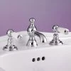 Silverdale Berkeley 3 Hole Basin Deck Tap with Pop Up Waste Chrome -Bathroom Taps Shop Silverdale Berkeley 3 Hole Basin Deck with Pop Up Waste Chrome p