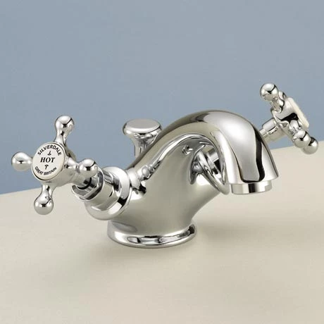 Silverdale Victorian Basin Monobloc Tap with Pop Up Waste Chrome 3 Silverdale Victorian Basin Monobloc Tap with Pop Up Waste Chrome