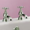 Silverdale Victorian Bath Pillar Taps Nickel 2 Silverdale Victorian Bath Pillar Taps Nickel -Bathroom Taps Shop Silverdale Victorian Bath Pillar Taps Nickel p