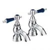 Heritage Glastonbury Midnight Blue Bath Pillar Taps - TGRBL01 -Bathroom Taps Shop TGRBL01 PN