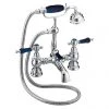 Heritage Glastonbury Midnight Blue Bath Shower Mixer - TGRBL02 -Bathroom Taps Shop TGRBL02 P